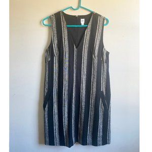 Gap linen striped shift dress